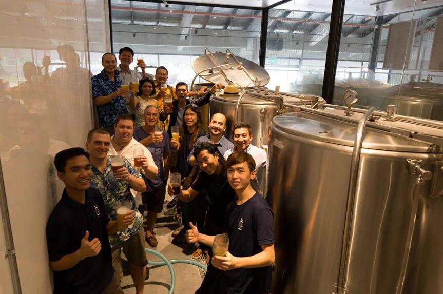 Little Island Brewery in Singapore-1000L brewery equipment